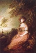 Thomas Gainsborough Mrs.Richard Brinsley Sheridan Sweden oil painting artist